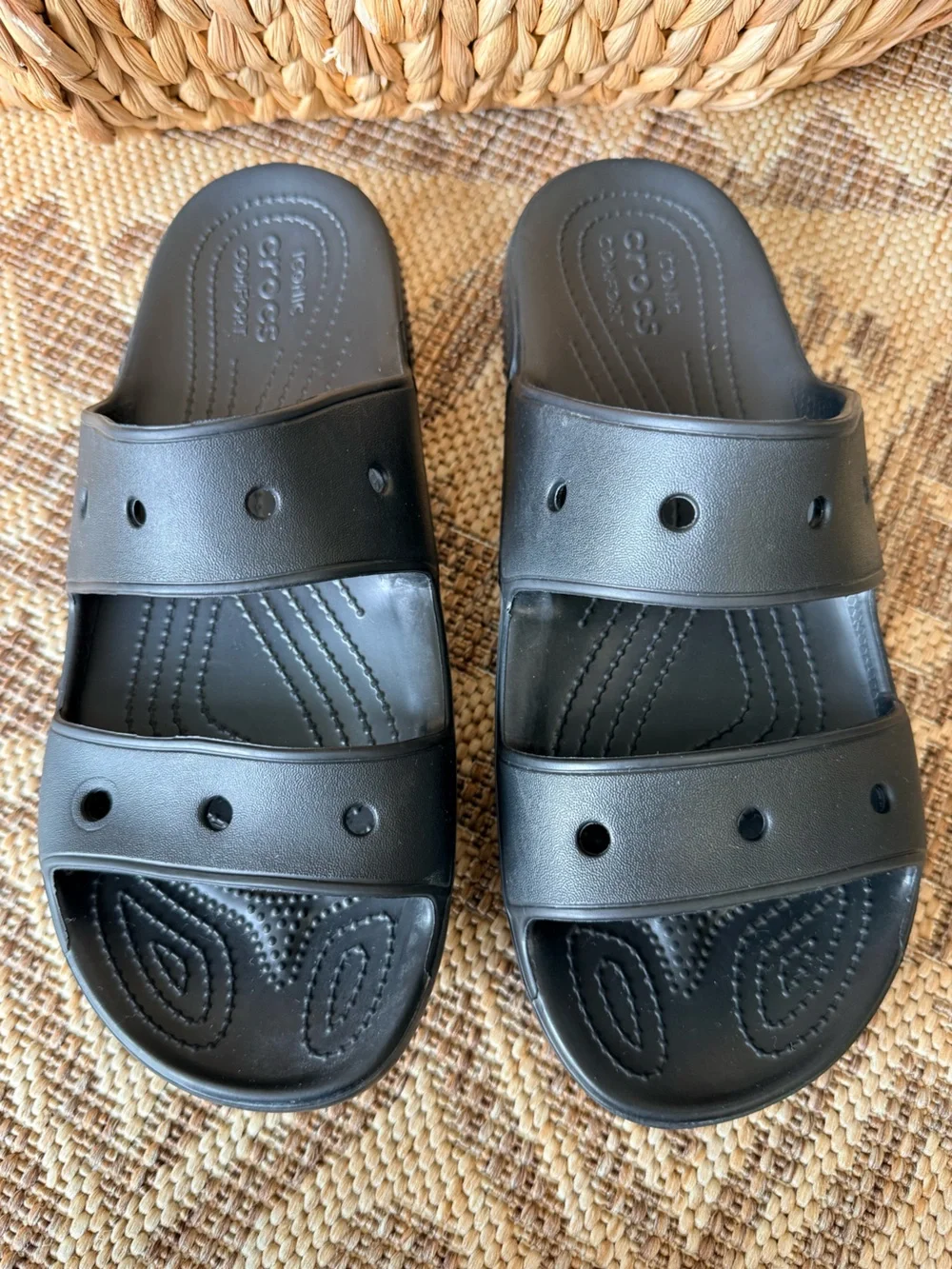CROCS Classic Black Slide Sandals Unisex Size Mens 10 Womens 12